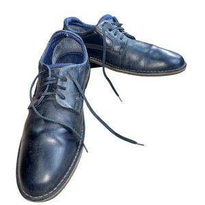 Steve Madden Men's Black Gorren Lace Up  Oxford  Leather Dress Shoe -Size 10.5